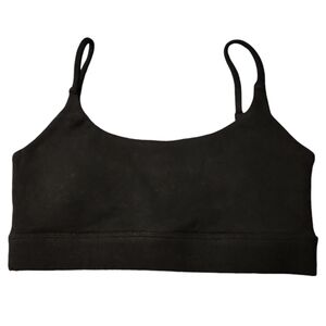 New size medium onyx black active/workout with removable pads comfy bralette. S